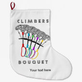 Grappig Rock Klimboeket Grote Kerstsok (Voorkant)