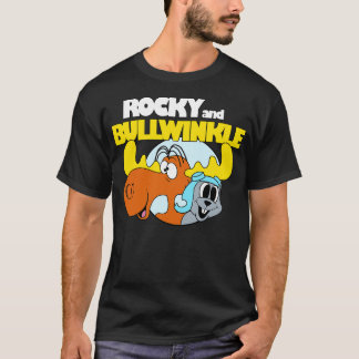 Grappig Rocky en Bullwinkle T-shirt