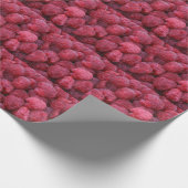 Grappig, rode frambozen, aangepast cadeaupapier (Hoek)