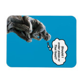 Grappig Rodin Thinker Statue - Pizza of Thai Food? Magneet (Horizontaal)