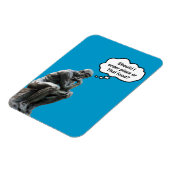 Grappig Rodin Thinker Statue - Pizza of Thai Food? Magneet (Linkerzijde)