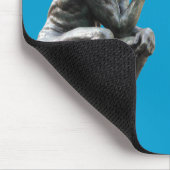 Grappig Rodin Thinker Statue - Pizza of Thai Food? Muismat (Hoek)