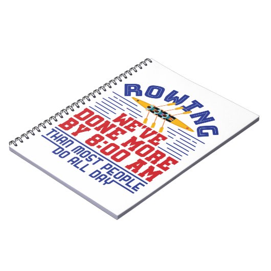 Grappig roeien we hebben meer bemanningsteam gedaa notitieboek (Linkerzijde)