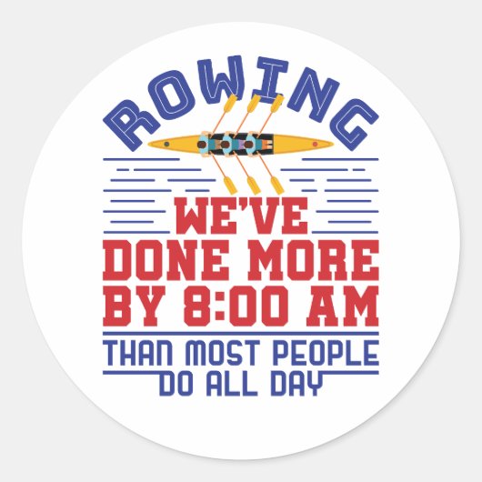 Grappig roeien we hebben meer bemanningsteam gedaa ronde sticker (Voorkant)