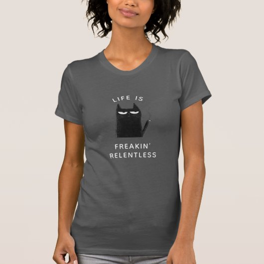 Grappig Roken Cat Trendy Quote Sarcastische Humor T-shirt (Voorkant)