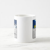 Grappig roken in Space Cartoon Cadeaus Koffiemok (Center)