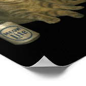 Grappig Roken Kat Meme Sigaret Kitten Drink B Poster (Hoek)