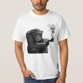 Grappig roken Macho Gorilla Humoristische Aap T-shirt (Voorkant)