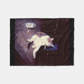 Grappig Roken Meme Sigaret Kitten Brainrot Gekke Fleece Deken (Voorkant (Horizontaal))