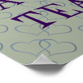 Grappig Romantic Alledaags Tea Love Quote Man Man Poster (Hoek)