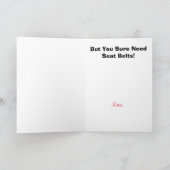 Grappig romantisch stel in auto rijdend kaartje kaart (Binnen)