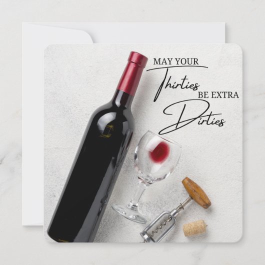 GRAPPIG ROMANTISCH WENSKAART VOOR 30E VERJAARDAG (Voorkant)