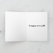 Grappig romantisch zijn moe groet kaart (Binnen)