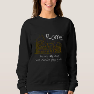 Grappig Rome Italië Souvenir Hand getrokken Art Gi Trui