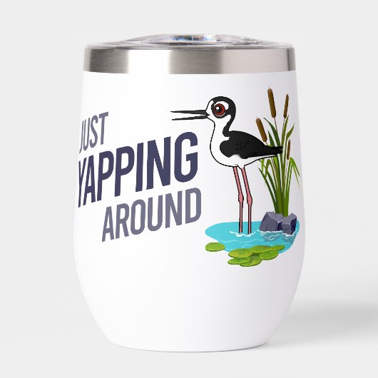 Grappig Rondjes Kletsen Steltkluut (Voorkant)