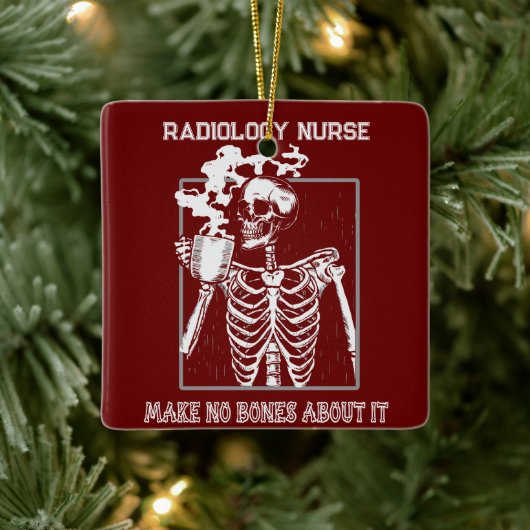 Grappig Röntgenstraal  Medisch Werk Radiologie RN Keramisch Ornament (Boom)