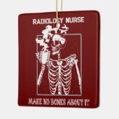 Grappig Röntgenstraal  Medisch Werk Radiologie RN Keramisch Ornament (Links)