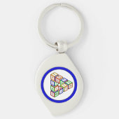 Grappig Rood Blauw Geel Groen Kind Speelgoed Block Sleutelhanger (Voorkant)