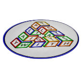 Grappig Rood Blauw Geel Groen Kind Speelgoed Block Snijplank (Hoek)