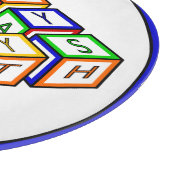 Grappig Rood Blauw Geel Groen Kind Speelgoed Block Snijplank (Hoek)