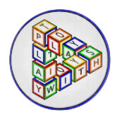 Grappig Rood Blauw Geel Groen Kind Speelgoed Block Snijplank (Voorkant)