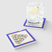 Grappig Rood Blauw Geel Groen Kind Speelgoed Block Stenen Onderzetter (Zijkant)