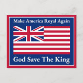 Grappig Rood Blauw Wit Maak Amerika weer Koninklij Briefkaart (Voorkant)
