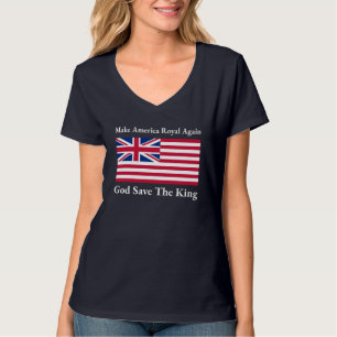 Grappig Rood Blauw Wit Maak Amerika weer Koninklij T-shirt