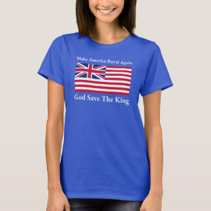 Grappig Rood Blauw Wit Maak Amerika weer Koninklij T-shirt