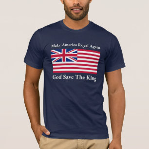 Grappig Rood Blauw Wit Maak Amerika weer Koninklij T-shirt