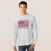 Grappig Rood Blauw Wit Maak Amerika weer Koninklij T-shirt (Voorkant volledig)