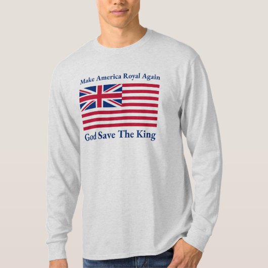 Grappig Rood Blauw Wit Maak Amerika weer Koninklij T-shirt (Voorkant)