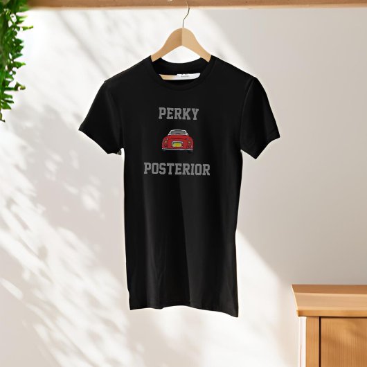 Grappig Rood Figaro Auto Perky Posterior T-shirt