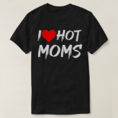 Grappig rood hart liefde moeders t-shirt (Design voorkant)