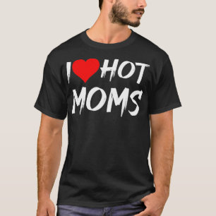 Grappig rood hart liefde moeders t-shirt