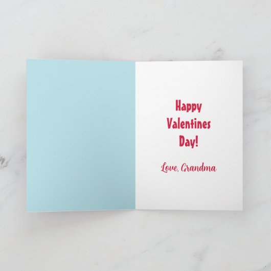 Grappig Rood Monster Gelukkige Valentijnsdag Notitiekaartje (Binnen)