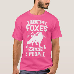 Grappig Rood Schattige Sinaasappel Fennec Foxes T-shirt