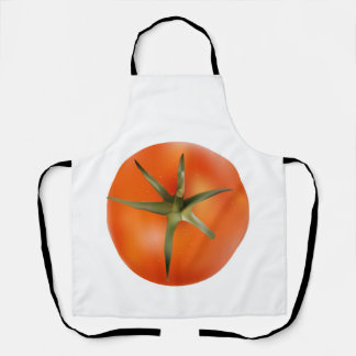 Grappig rood tomatenkeukenschort. schort