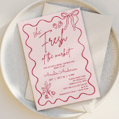 Grappig rood vers uit de markt Vrijgezellenfeest Kaart