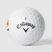 Grappig rood vos logo aangepaste golfbal cadeauset golfballen (Logo)