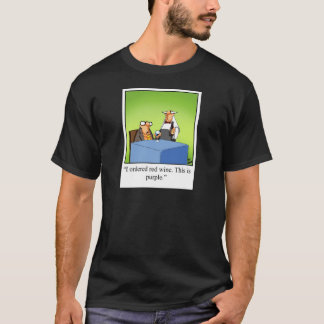 Grappig rood wijn Cartoon cadeau! T-shirt