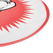 Grappig Rood Wit Beige Extracted Molar Starburst Snijplank (Hoek)