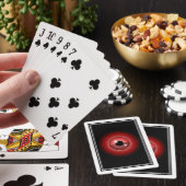 Grappig rood zwart duivel oog magische kunst pokerkaarten (Insitu)