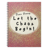 Grappig Roos Goud Schattige Moderne Humor Typograf Notitieboek (Voorkant)