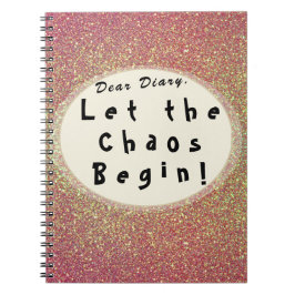 Grappig Roos Goud Schattige Moderne Humor Typograf Notitieboek