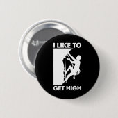 Grappig Rotsklimmen Voor Mannen Vrouwen Berg Binne Ronde Button 5,7 Cm (Voorkant /achterkant)