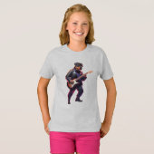 Grappig Rottweiler Rockster T-Shirt (Voorkant volledig)