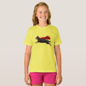 Grappig Rottweiler Superhelden Kinder T-Shirt (Voorkant volledig)