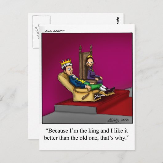 Grappig Royal Family Cartoon cadeau! Briefkaart (Voorkant / Achterkant)