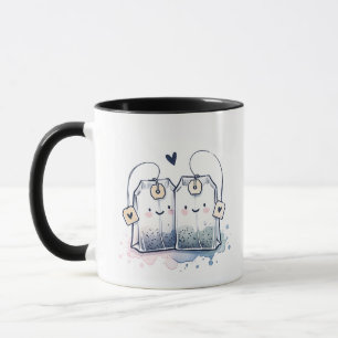 Grappig roze Best-Tea Pun Humor vriendschap Mok